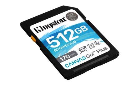 Kingston Canvas Go! Plus - flashminnekort - 512 GB - SDXC UHS-I