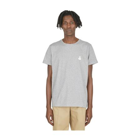 Isabel Marant, Zafferh T-Shirt Grijs, Heren, Maat:L,Katoen,print