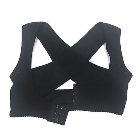 Usynlig Korset Kvinde Bryst Holdning Korrektion Bælte Ryg Skulder Støtte Støtte Holdning Korrektion Sundhedspleje-sort(XXL,Sort)