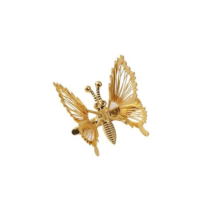 Moving Wing Butterfly Hårklämmor Metall Hårnål Bangs Side