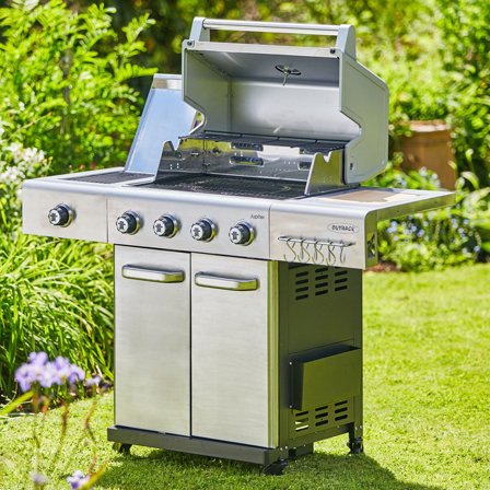 Outback Jupiter 4 Burner Hybrid BBQ Stainless Steel (OUT370767)