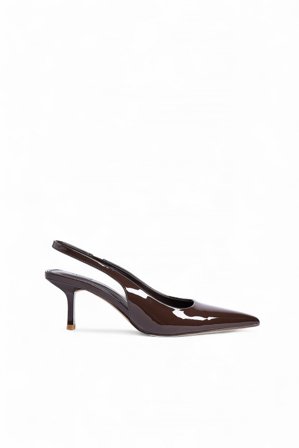 NA-KD Escarpins à talon ouvert - Chaussures Nouvel an - Marron - EU 40