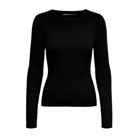 Only Onlnatalia Rib Pullover , Zwart , Dames , Maat: XL Truis