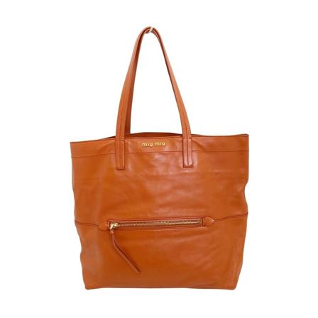 Miu Miu Pre-owned, Pre-owned Tote Bags Oranje, Dames, Maat:ONE Size