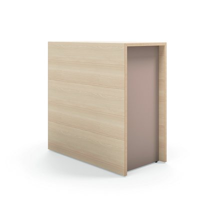 Stufensitzmodul TOGETHER, 800 x 400 x 800 mm, asch/schlammgrau