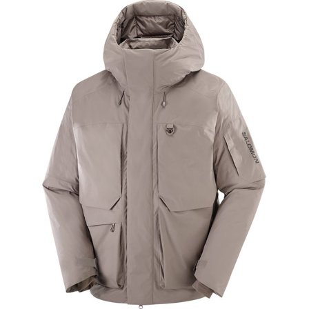 Salomon - Skalljakke unisex Outlife Waterproof Down - Iron