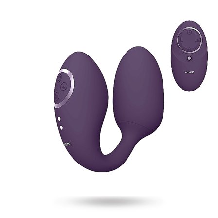 Vive: Aika - Pulse Wave & Vibrating Love Egg - Purple - Vuxen.dk - Favoritter til hende