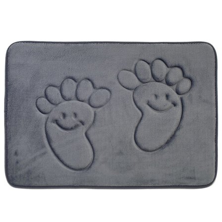 Fortykket Memory Foam Gulvmåtte Dørmåtte Soveværelse Køkken Badeværelse Tæppe Absorberende Skridsikker Måtte, A04,