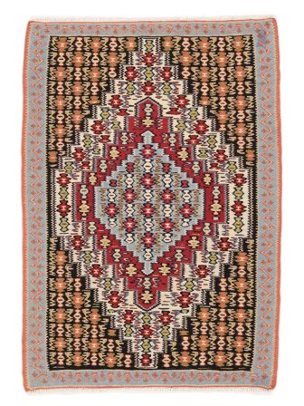 Liten Kelim Senneh Fine Matta 71X102 Ull, Carpetvista