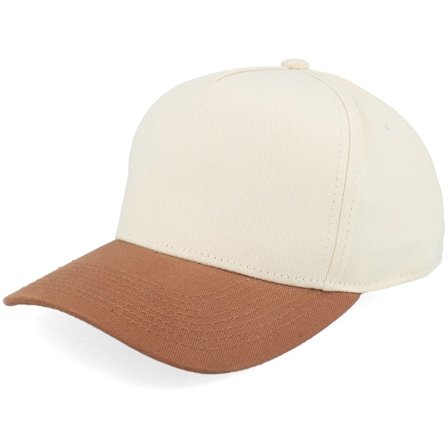 Equip - Beige adjustable Casquette - Kids Stone/Caramel Brim A-frame Adjustable @ Hatstore
