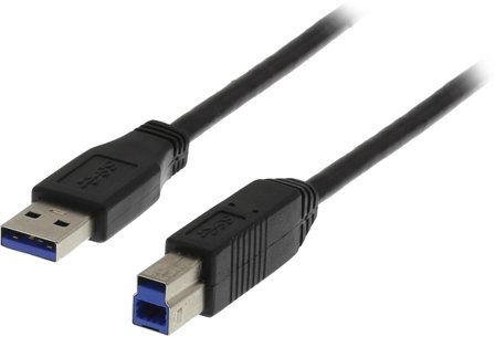 Deltaco USB3-130 - USB-kabel - USB Type B til USB-type A - 3 m