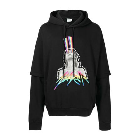 Marcelo Burlon, Hoodie Zwart, Heren, Maat:M