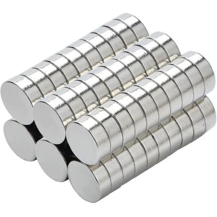 50 kappaletta vahvaa neodyymimagneettia N42 8 x 3 mm pyöreä kiekko supermagneetit