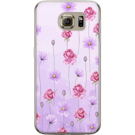 Kompatibel Mobilcover til Samsung Galaxy S6 Petal Reverie Lilac Mist