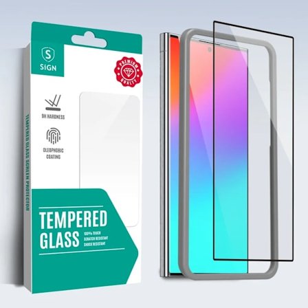 SiGN Täysi Kattavuus Näytönsuoja Samsung Galaxy S25:lle Kiinnityskehyksellä