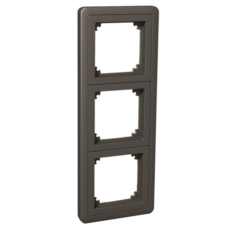 Schneider Electric WDE003803 Kombinasjonsramme IP20, innfelt eller utvendig 229 mm, antrasittgrå, Strømbrytere & vegguttak