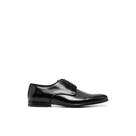 Dolce & Gabbana, Lace-Up Derby Shoes Czarny, Mężczyzna, Rozmiar: 42 1/2 EU