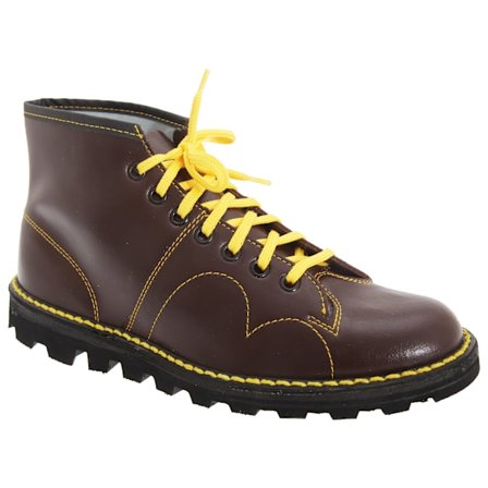 Grafters Original Coated Leather Retro Monkey Boots 4 UK W