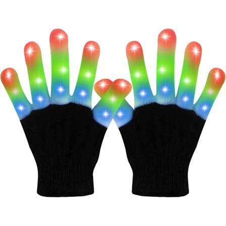 LED-Handskar, Coola Leksaker Barn Lyser Upp Handskar Fingerlampor