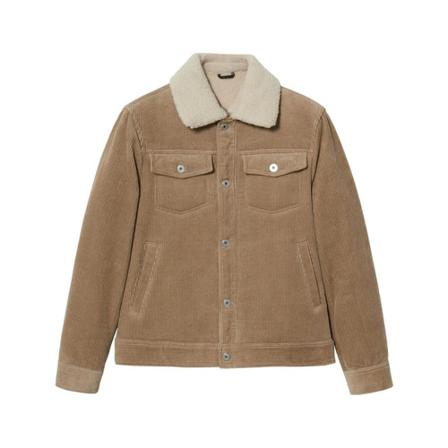 Mango Faux shearling-lined corduroy Jakke inbo, Herre