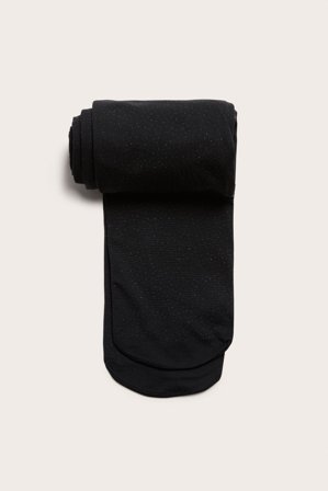 Kappahl | Rajstopy z brokatem Czarne XL | Czarne