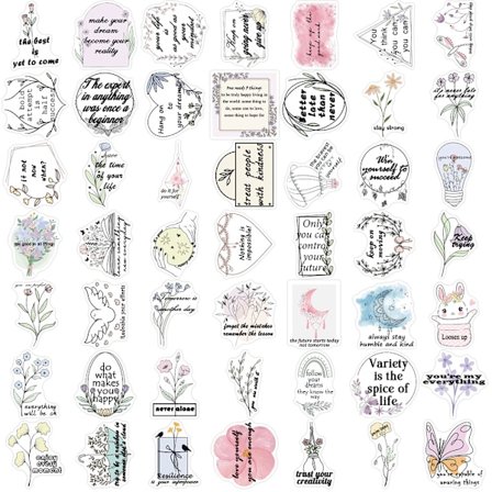 100-pack populära indiepop-klistermärken för laptop vattenflaskor dagbok