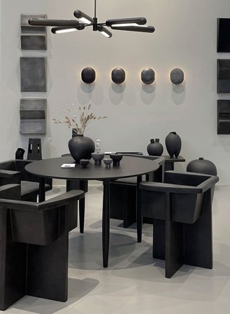 Clam vegglampe - bronse