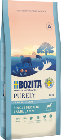 Bozita Hund - Purely Adult Lam 11 kg - Hund - Hundefôr & hundemat - Tørrfôr for hund - ZOO.no