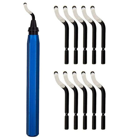 Reunustyökalu, Reunustyökalu 10 Bs1010 Teräksestä Valmistetulla Vaihtoterällä, 360 Asteen Kiertävät Reunustyökaluterät, Alumiininen Käsikäyttöinen 