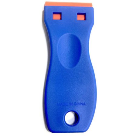 Fonepro 1 st Plastskrapa för å fjerne vindusdekaler, blå