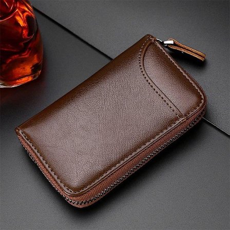 Multifunktionelt nøgleetui / nøglepung i ægte læder