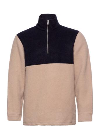 Akklaus Colorblock Pile Sweat-shirts & Hoodies Fleeces & Midlayers Multi/mønstret Anerkjendt