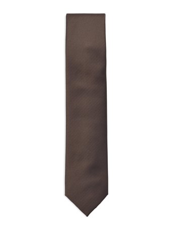 Lindbergh Black Polyester Tie 7 Cm - Brown - ONE SIZE