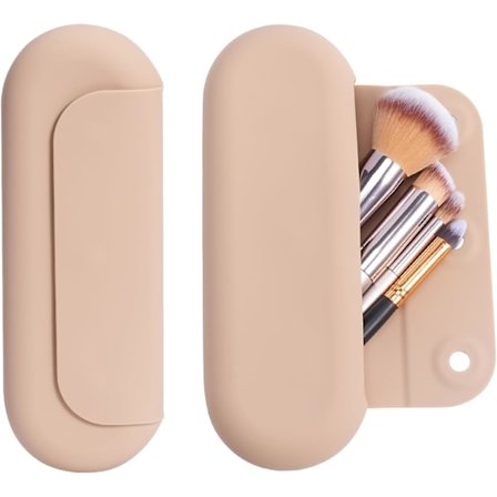 Yleinen meikkisiveltimen pussi, matkameikkisiveltimen teline, helppo puhdistaa silikoninen kotelo