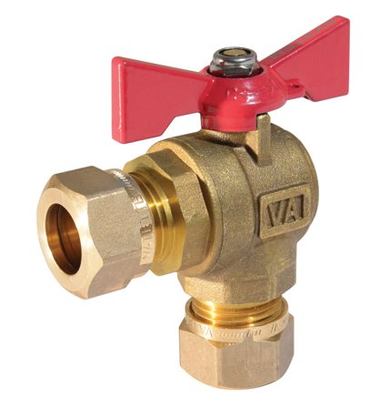 Vatette FG084050041 Kulventil 15 mm Rött vred, Installation