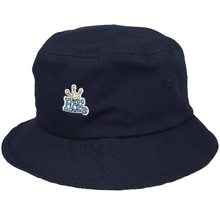 HUF - Blå bucket Hat - Crown Reversible Bucket Hat Navy Blazer Bucket @ Hatstore