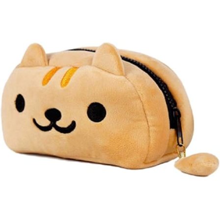 Sød katteplys blyantpose pen taske tegneserie make up kosmetik taske (