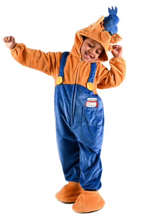 Den goda fen Bamse dräkt Utklädnad Unisex Blå 104 CL