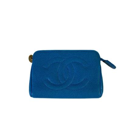 Chanel Vintage, Pre-owned Leather chanel-bags Blauw, Dames, Maat:ONE Size,leer
