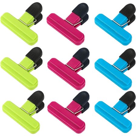 Madpose Lukning, 9stk Plastik Madklemme Lukning til Åben Pose/Cof