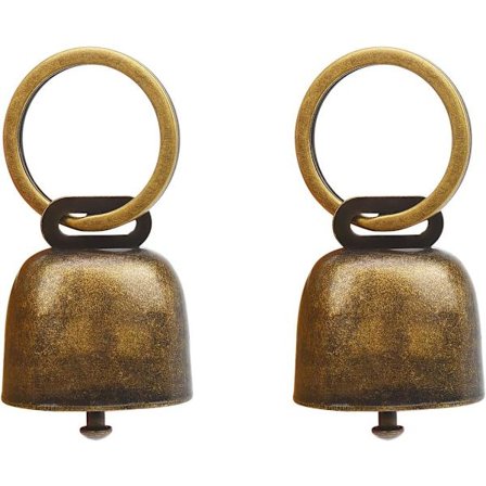 2 pak Pet Klokker til Hundehalsbånd Charms, Velegnet til Pet Vedhæng Tilbehør Dekorative Klokker Hund, Charm Pet Vedhæng Tilbehør med Anti Lost 