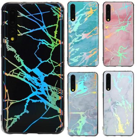 Huawei Mate 20 Pro Stötdämpande Marmorskal Lazr Svart