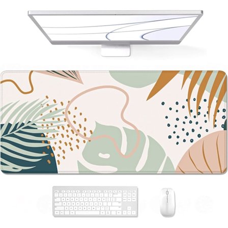 Auhoahsil Stor Musematte, XXL Gaming Musematte, Skrivebordsmatte for Stasjonær PC, Tykk Gummi, Stor og Lang Størrelse, Sydde Kanter, Full 