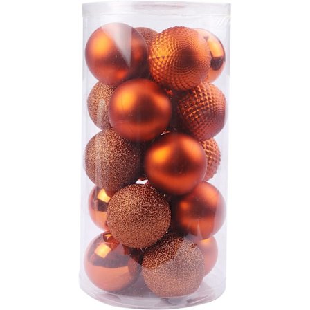 20 karat julbollsdekorationer 8 cm för julgransdekorationer