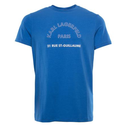 Karl Lagerfeld, T-Shirts Blauw, Heren, Maat:S