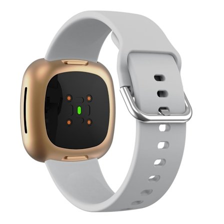 Silikon Armband Versa 3/Fitbit Sense - Grå