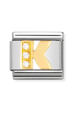 LETTERS 18k Gold and CZ K