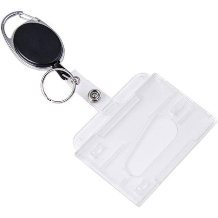 ID-kortholder og sæt med rullefunktion, ID-kortholder med rulle, egnet til ID-kort og pas (1 stk.).