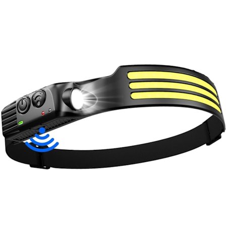 Ultra Kraftfull LED Pannlampa, 3000 Lumen Super Stark 3*LED 230° Huvudficklampa, för Fiske, Camping, Cykling, Löpning