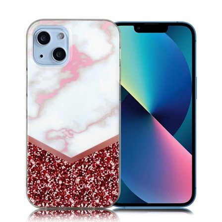 Glitter iPhone 13 Mini skal - Flerfärgad